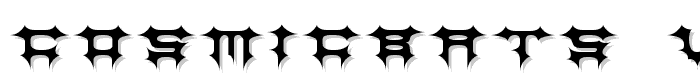 CosmicBats V1 font